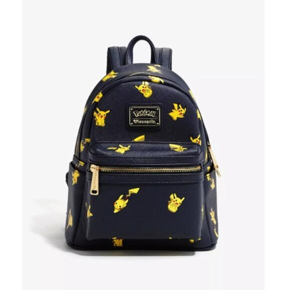 Pokemon Loungefly Pokémon Pikachu Allover Print Mini Backpack display picture 1
